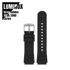 【即納】LUMINOX ルミノックス 3000・3900シリーズ 腕時計用ストラップ 交換用ベルト 時計ベルト ラバー ブラック FPX.3000.21H.2.K｜watch-index