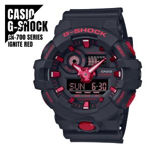 【即納】日本未発売 CASIO カシオ G-SHOCK ジーショック Ignite Red イグナイトレッド シリーズ GA-700BNR-1A 腕時計 メンズ｜watch-index