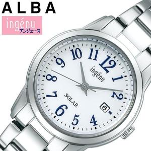 セイコー アルバ アンジェーヌ ソーラー 時計 SEIKO ALBA INGENU 腕時計 レディース ホワイト 白 AHJD419 人気 ブランド おすすめ おしゃれ かわいい｜watch-lab
