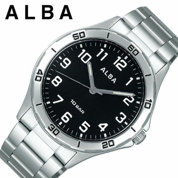 セイコー アルバ 時計 SEIKO ALBA 腕時計 メンズ ブラック AQPK410 人気 おすす...