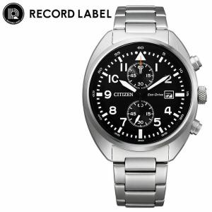 シチズン 腕時計 レコードレーベル スタンダードスタイルプラス CITIZEN RECORD LABEL Standard Style + メンズ ブラック シルバー 時計 CA7040-85E｜watch-lab