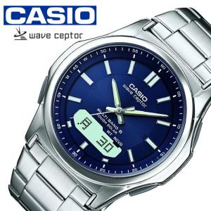 カシオウェーブセプター腕時計 CASIOWAVE CEPTOR時計 CASIO WAVE CEPTOR 腕時計 カシオ ウェーブセプター 時計 ソーラー電波腕時計 MULTIBAND6 メンズ ブルー