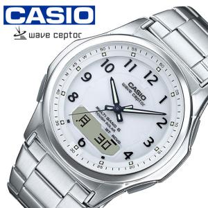CASIO◇G-SHOCK/ソーラー腕時計/デジアナ/ステンレス/WHT/SLV/SS/GST