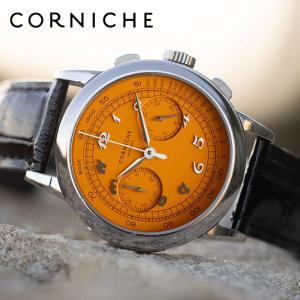 コーニッシュ 腕時計 CW-97059 ヘリテージ クロノグラフ デマンド スペシアーレ 5 CORNICHE Heritage Chronograph Demande Sp ciale V オレンジ ブラック 時計｜watch-lab