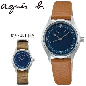 アニエスベー 腕時計 ファム agnes b. femme レディース 女性 ネイビー ブラウン レザー 革ベルト 時計 クォーツ FCSK920 人気 おしゃれ かわいい