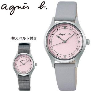 アニエスベー 腕時計 ファム agnes b. femme レディース 女性 ピンク グレー レザー...