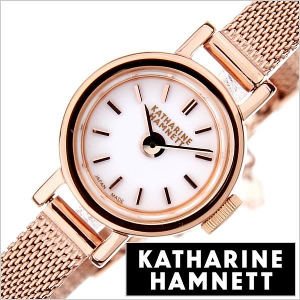 キャサリンハムネット 時計 スモール ラウンド SMALL ROUND レディース腕時計 ホワイト ...