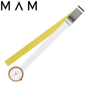 マム 腕時計 クリップ MAM 時計 Clip メンズ レディース ホワイト MAM087 人気 おすすめ タンニン なめし 革 レザー ベルト バンブー 竹製 ガチャベルト｜watch-lab