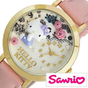 サンリオ ハローキティ 日本製 時計 Sanrio Hello Kitty 腕時計 レディース キッズ ウォッチ ベージュ MJSR-F04 アナログ かわいい おしゃれ 人気 女性 子供｜watch-lab
