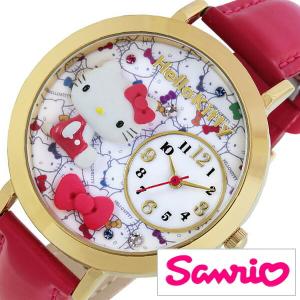 サンリオ ハローキティ 日本製 時計 Sanrio Hello Kitty 腕時計 レディース キッズ ウォッチ ホワイト MJSR-F07 アナログ かわいい おしゃれ 人気 女性 子供｜watch-lab