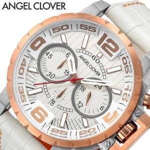 Angel Clover 腕時計 エンジェル クローバー 時計 タイムクラフト TIME CRAFT メンズ/ホワイト NTC48PG-WHN｜watch-lab