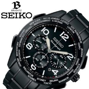 セイコー腕時計 SEIKO時計 SEIKO 腕時計 セイコー 時計 ブライツ ブライツ 20周年記念限定モデル BRIGHTZ メンズ ブラック｜watch-lab