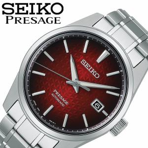 セイコー 腕時計 プレザージュ シャープエッジシリーズ SEIKO PRESAGE Sharp Edged メンズ レッド シルバー 時計 SARX089