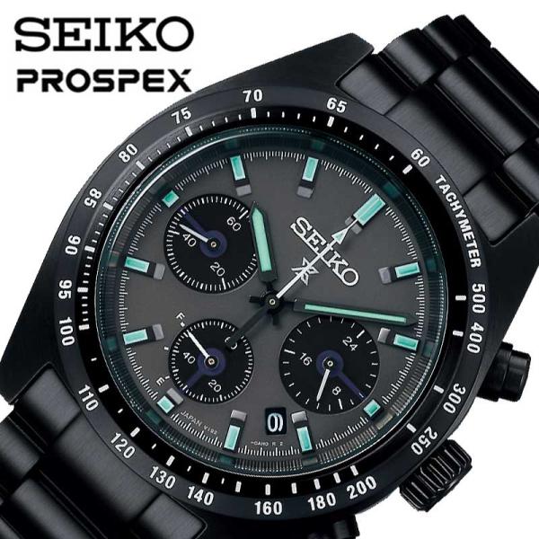 セイコー 腕時計 プロスペックス SEIKO PROSPEX メンズ ブラック 時計 ソーラー クォ...