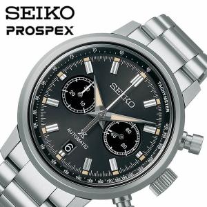 セイコー 腕時計 プロスペックス 1964 メカニカルクロノグラフ 現代デザイン SEIKO PROSPEX メンズ チャコールグレー シルバー 時計 SBEC009 人気｜watch-lab