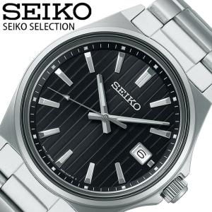 セイコー 腕時計 SEIKO 時計 セイコーセレクション SEIKO SELECTION メンズ 腕時計 ブラック クォーツ (電池式) ビジネス カジュアル スーツ コスパ 就活 就職