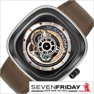 セブンフライデー 時計 ピーシリーズ SEVENFRIDAY 腕時計 P-series メンズ ブラック ブラウン SF-P2B-01｜watch-lab
