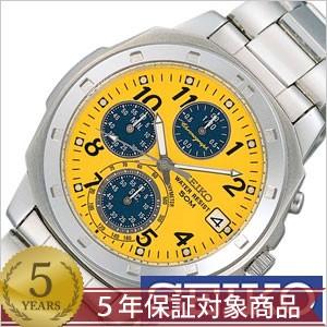 【限定特価】SEIKO セイコー SND409P アナログウォッチ SEIKO セイコー 逆輸入 SND409P1 イエロー 正規海外モデルクロノ