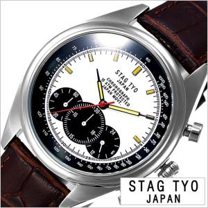 スタッグ ティーワイオー 腕時計 STAG TYO 時計 タイプ：1920 TYPE：1920 メンズ ホワイト STG014S1｜watch-lab