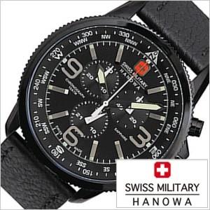 スイスミリタリー ハノワ アロー 腕時計 SWISS MILITARY HANOWA 時計 ARROW メンズ ブラック ML-400｜watch-lab