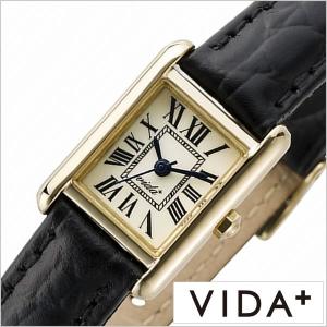 VIDA+ 腕時計 ヴィーダプラス 時計 ミニレクタンギュラー Mini Rectangular レディース アイボリー J83904-LE-BK 正規品 新作 防水 人気 革 レザー ベルト｜watch-lab