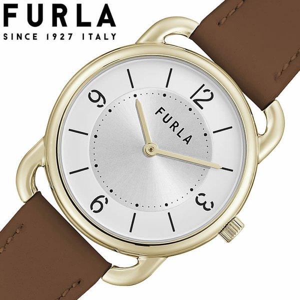 フルラ 腕時計 ニュースリーク FURLA NEW SLEEK レディース シルバー ブラウン 時計...