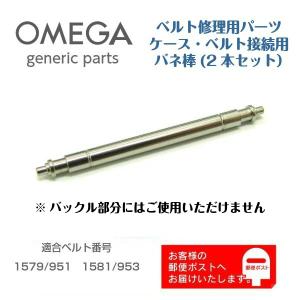 OMEGA オメガ 専用 ベルト接続用 バネ棒 バンド修理用 ジェネリックパーツ 2209 (2本セット)