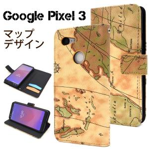 Google Pixel 3用 ワールドマップデザイン手帳型ケース グーグルピクセル3｜watch-me
