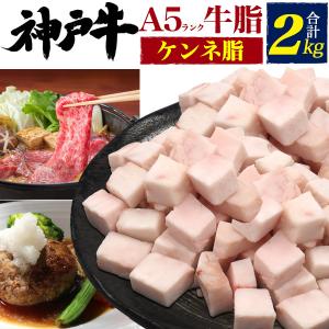 【販売終了】神戸牛 ケンネ脂 牛脂 2kg ブロック うま味 旨味 隠し味 肉料理 万能 用途色々 カット済み 黒毛和牛 ブランド牛  牛脂ダイエット 高脂質ダイエット