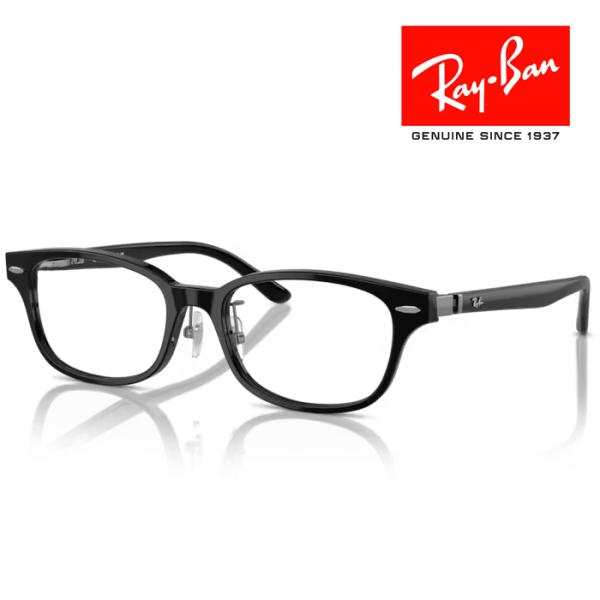 RayBan レイバン メガネフレーム 53□18 ブラック RX5427D 8286 クロス付き ...