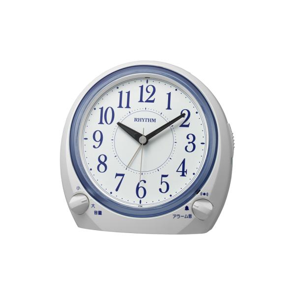 リズム時計 8RA648SR03 目覚まし 電池式クオーツ デュアルサウンドR648