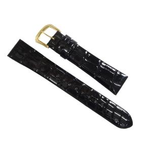 SEIKO（セイコー） 腕時計 時計 ベルト 16mm バンド DX00A リザード 黒