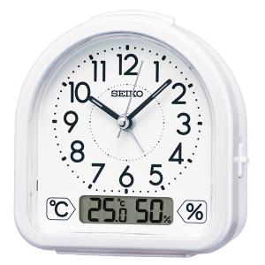 セイコークロック 置き時計 置時計 目覚まし時計 温度・湿度表示 KR512W アラーム スイープ運針 クオーツ 正規品｜watch-moonf