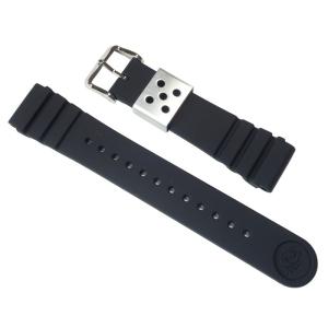 22mm セイコー SEIKO シリコンラバー バンド 黒 ブラック PROSPEX プロスペックス...