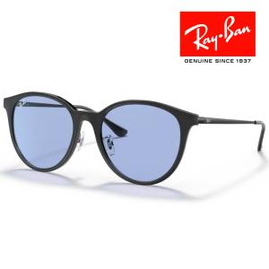 RayBan レイバン サングラス メガネフレーム 55□19 ブラック ブルー RB4334D 601/80 クロス付き レイバン純正メガネケース付き 正規品