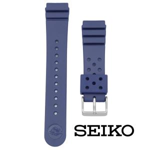 腕時計 時計 ベルト セイコー SEIKO 22mm ウレタンバンド ダイバーズウォッチ用 RS04K22NY2 ネイビー 正規品｜ウォッチストアムーンF