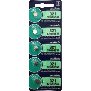 腕時計用電池 SR621SW(364) 逆輸入品 酸化銀電池 1シート （5個入り 