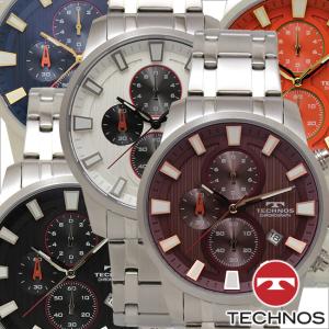 テクノス　T0B71 オールステンレス クロノグラフ 腕時計 メンズ TECHNOS 正規品 アウトレット｜watch-outletstore