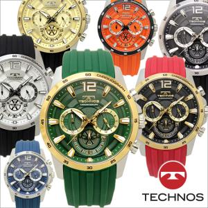 テクノス　T8B79 シリコンベルトモデル クロノグラフ 腕時計 メンズ TECHNOS 正規品 アウトレット｜watch-outletstore