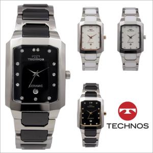 テクノス　T9333　セラミックモデル 三針 カレンダー 腕時計 メンズ TECHNOS 正規品 アウトレット｜watch-outletstore