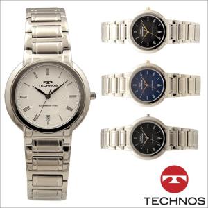 テクノス　T9658　オールステンレスモデル 三針 カレンダー 腕時計 メンズ TECHNOS 正規品 アウトレット｜watch-outletstore