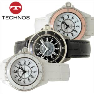 TECHNOS（テクノス） T9C06 セラミック＆ステンレス 三針 腕時計