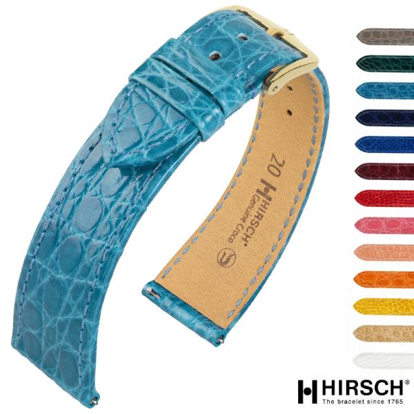 ベルト 腕時計 交換ベルト 時計バンド ヒルシュ HIRSCH GENUINE CROCO ジェニュ...