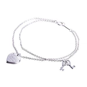 ブライダルセール　ブレスレット　バースデー 　プレゼント　ＴＩＦＦＡＮＹ＆ＣＯ. リターントゥ ティファニー   ハートタグキーブレスレット　並行輸入品　