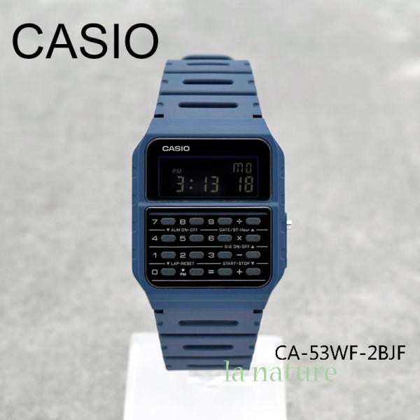 CASIO デジタル 腕時計（5年保証）ネイビー データーバンク 計算機 アラーム ストップウォッチ...