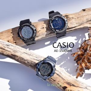 CASIO デジタル 腕時計（5年保証）ビッグフェイス 長寿命バッテリー 10気圧防水 ストップウォッチ タイマー AE-1500WH AE-1500WHX