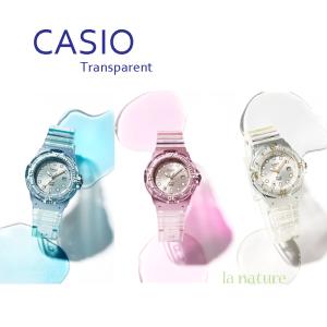 （NEW）（日本未発売）（5年保証）CASIO レディース 腕時計 アナログ スケルトンカラー LRW-200HS ブルー ピンク クリア カシオ カジュアル プチプラ チプカシ｜watchcrash