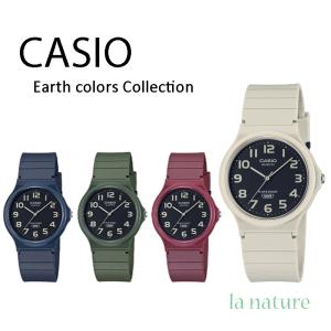 腕時計 CASIO カシオ アナログ 人気のくすみカラー 軽い 薄い 日常生活防水 カジュアル 仕事...