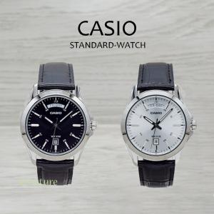 （日本未発売）5年保証 CASIO アナログ 腕時計 MTP-1370L-1A ブラック MTP-1370L-7A シルバー カレンダー付 チープカシオ