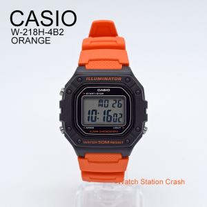 CASIO（日本未発売）デジタル 腕時計 オレンジ W-218H-4B2 メンズ レディース チープカシオ チプカシ カレンダー